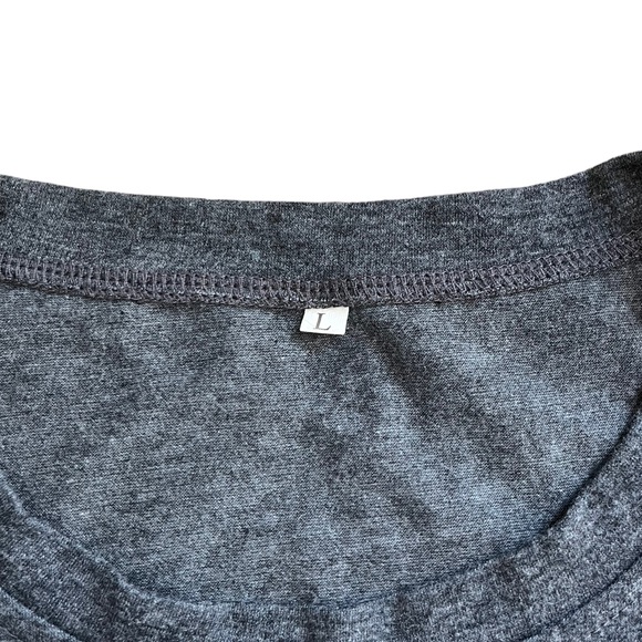 Do More of What Makes You Happy Grey Tee | Women's Large - Picture 3 of 5